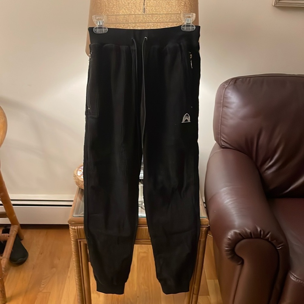 Tiger Shvrk Black Corduroy Joggers